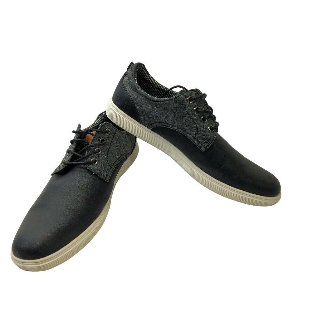 Aloha Island Mens Henry Sneakers 9.5 M UK 7.5 EU 43.5 Black Gray Two Tone Shoes